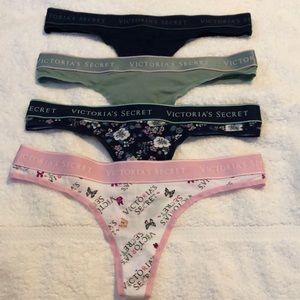 NWT Lot of 4 victorias secret thongs